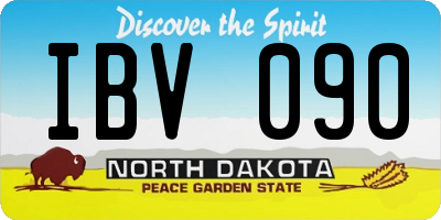 ND license plate IBV090