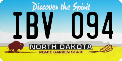 ND license plate IBV094