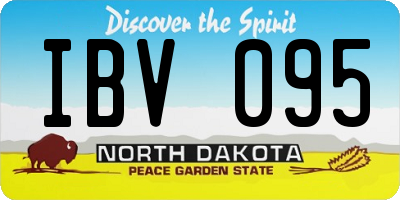 ND license plate IBV095