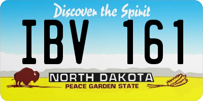ND license plate IBV161
