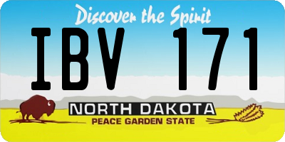 ND license plate IBV171