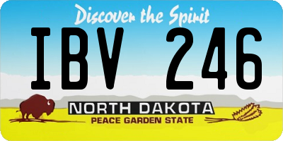 ND license plate IBV246
