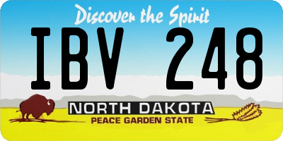 ND license plate IBV248