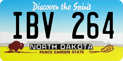 ND license plate IBV264