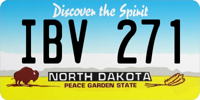 ND license plate IBV271