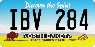ND license plate IBV284