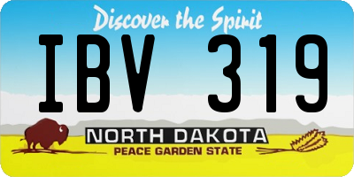 ND license plate IBV319