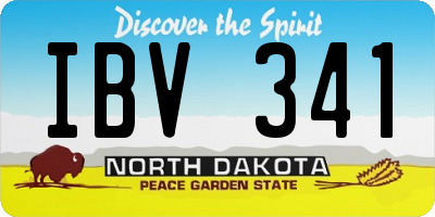 ND license plate IBV341