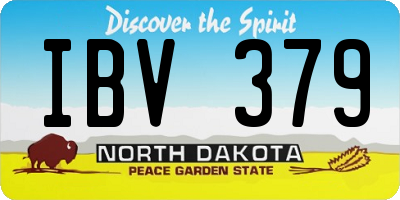 ND license plate IBV379