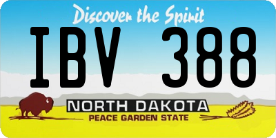 ND license plate IBV388