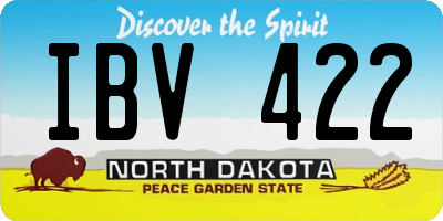 ND license plate IBV422