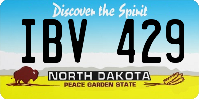 ND license plate IBV429