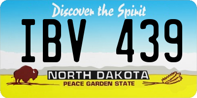 ND license plate IBV439