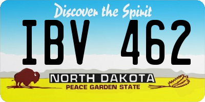 ND license plate IBV462