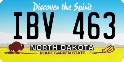 ND license plate IBV463