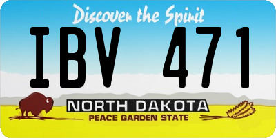 ND license plate IBV471
