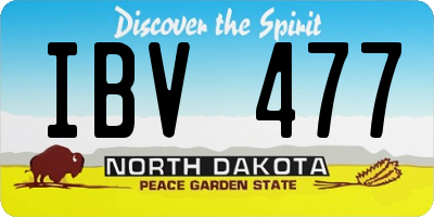 ND license plate IBV477