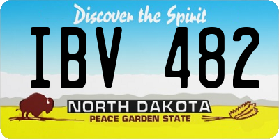 ND license plate IBV482