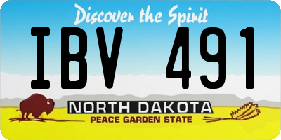 ND license plate IBV491