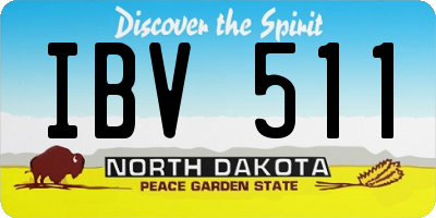 ND license plate IBV511