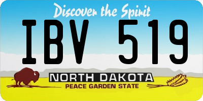 ND license plate IBV519