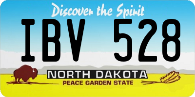 ND license plate IBV528