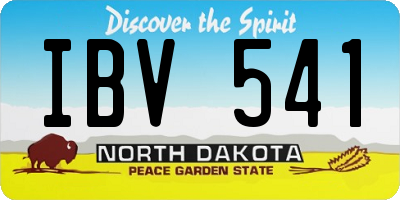 ND license plate IBV541