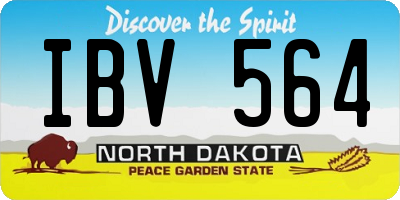 ND license plate IBV564