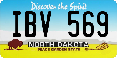 ND license plate IBV569
