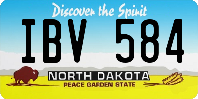 ND license plate IBV584