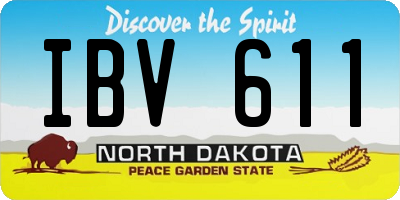ND license plate IBV611