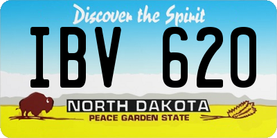 ND license plate IBV620
