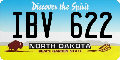 ND license plate IBV622