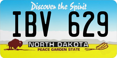 ND license plate IBV629