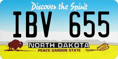 ND license plate IBV655