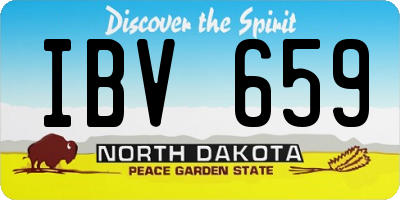ND license plate IBV659