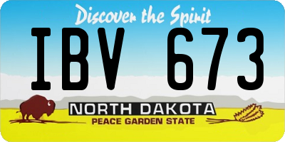 ND license plate IBV673