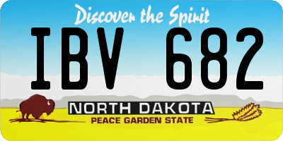 ND license plate IBV682
