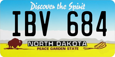 ND license plate IBV684