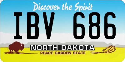 ND license plate IBV686