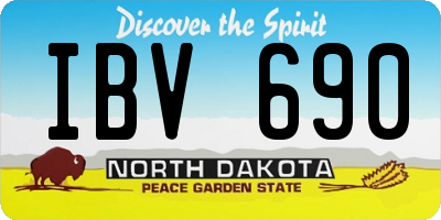 ND license plate IBV690