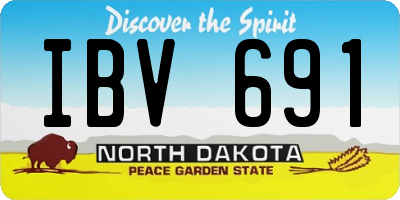 ND license plate IBV691