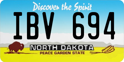 ND license plate IBV694