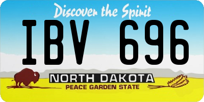 ND license plate IBV696
