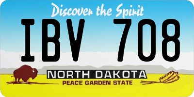 ND license plate IBV708