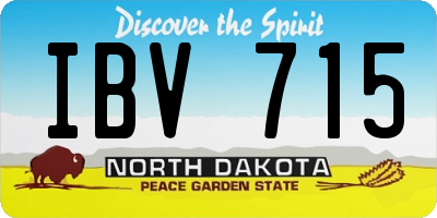 ND license plate IBV715