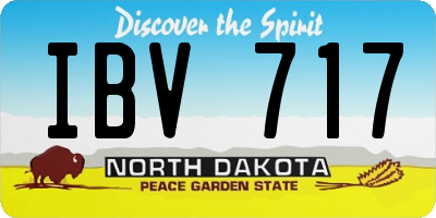 ND license plate IBV717