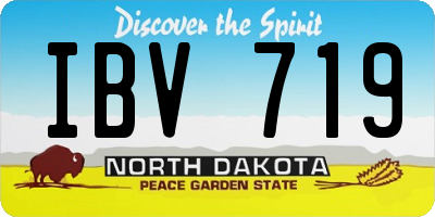 ND license plate IBV719