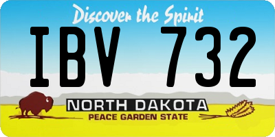 ND license plate IBV732
