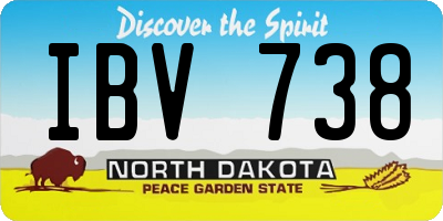 ND license plate IBV738